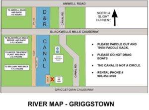 river map griggstown canoe and kayak rental